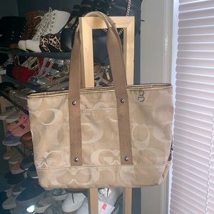 Coach Tote Bag with Free Mini Wallet